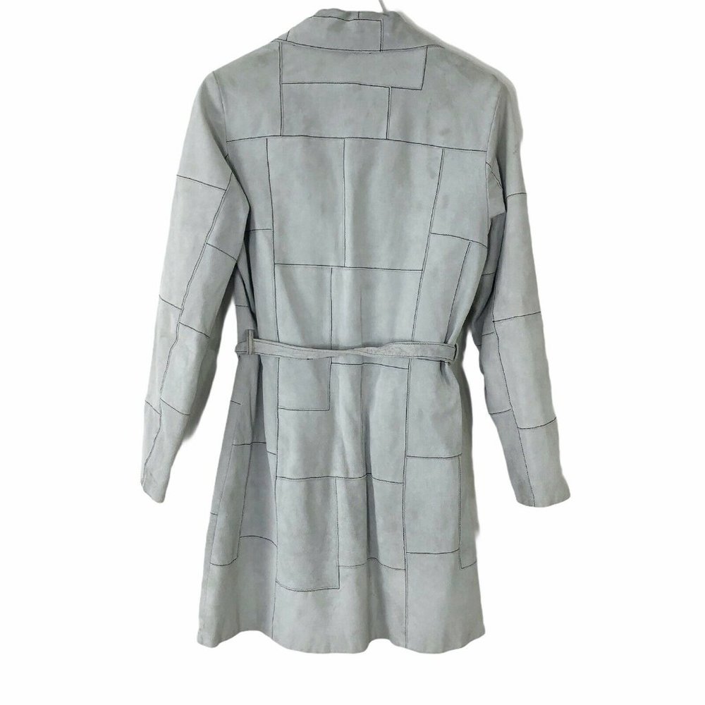 Wilson'ssuede Leather Jacket M Patchwork Trench - image 4